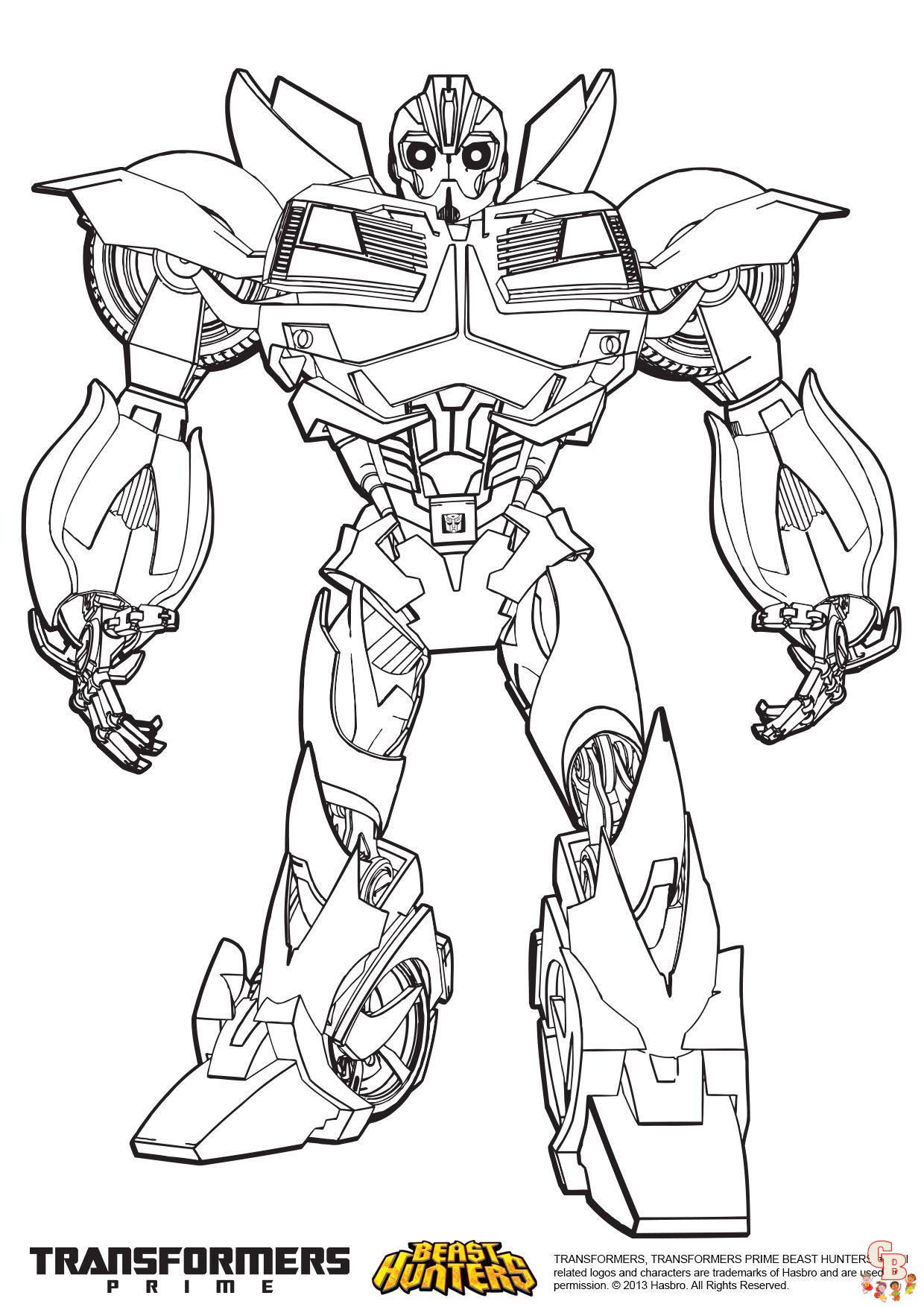 Coloriage Transformers prime Beast Hunters