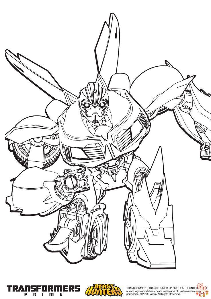 Coloriage Transformers prime Beast Hunters