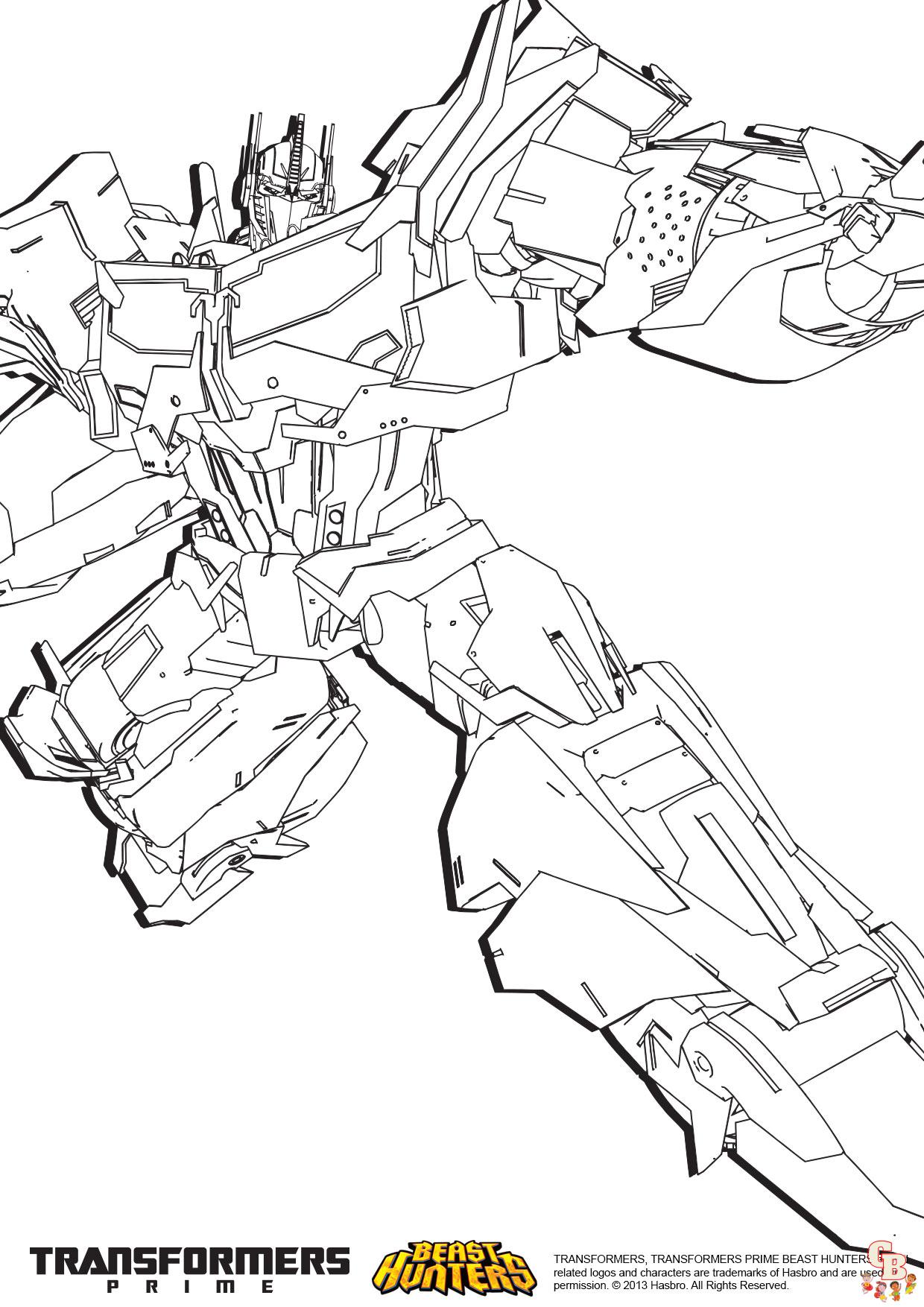 Coloriage Transformers prime Beast Hunters