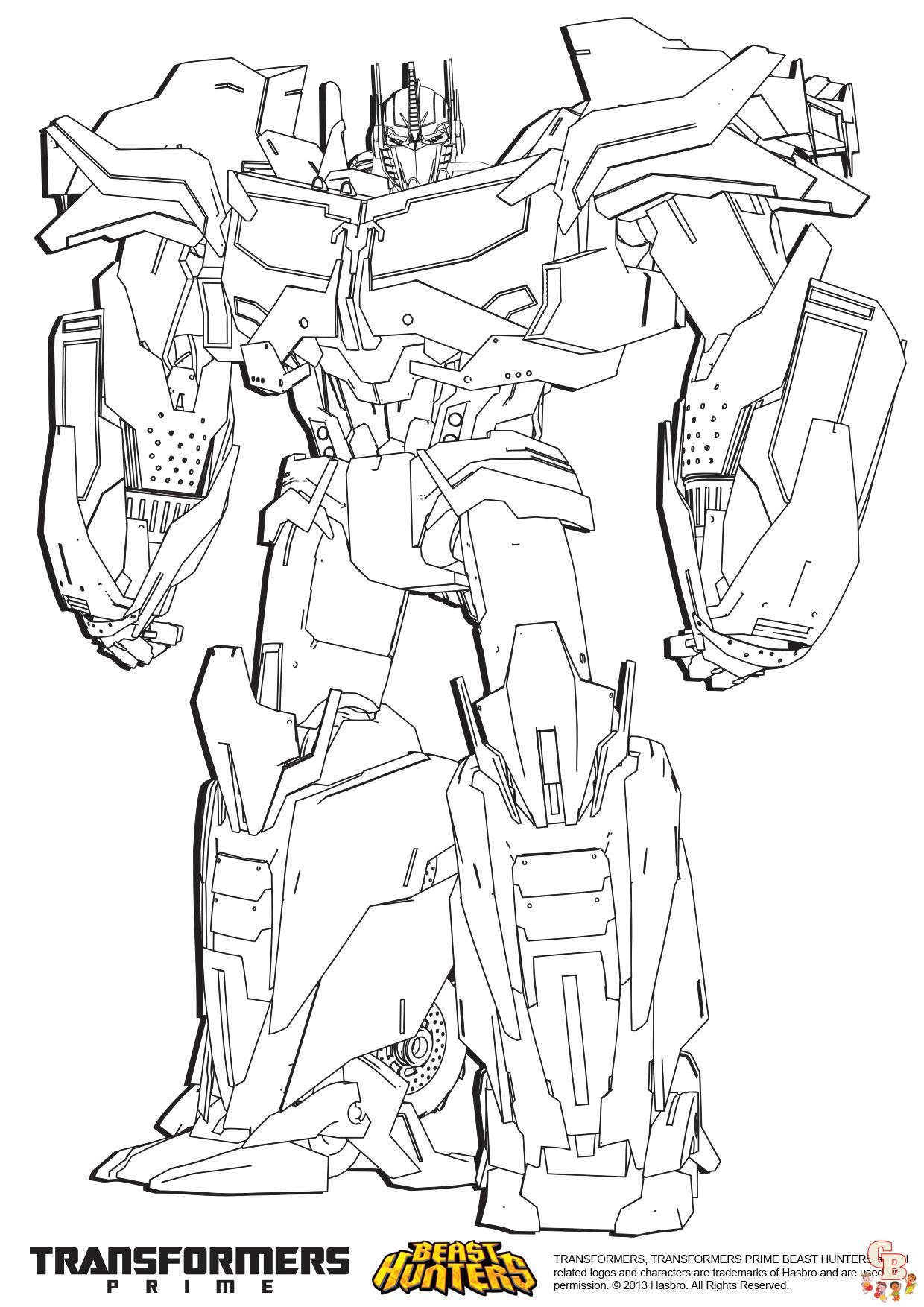 Coloriage Transformers prime Beast Hunters