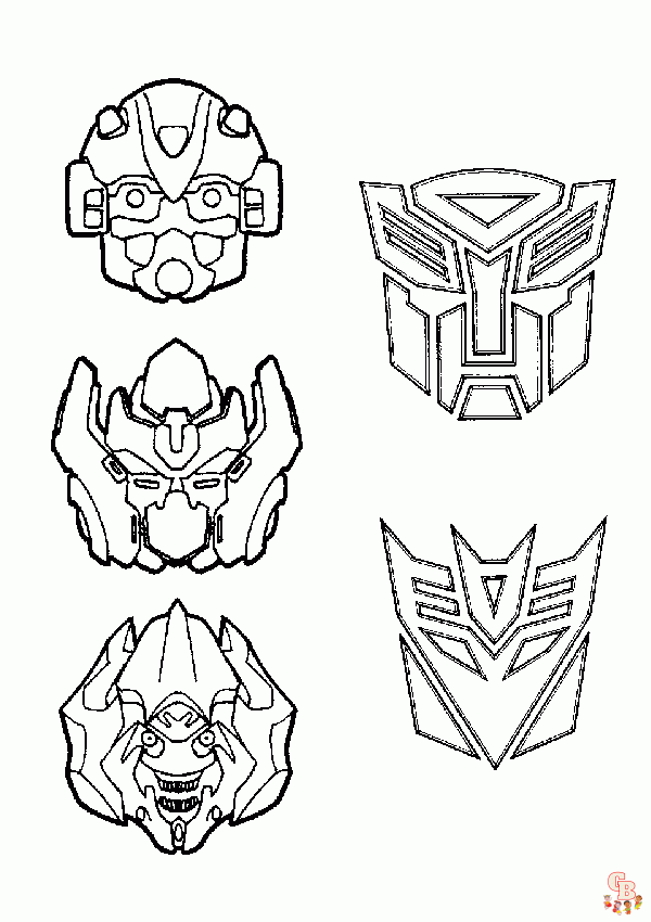 Coloriage Transformers robots in disguise