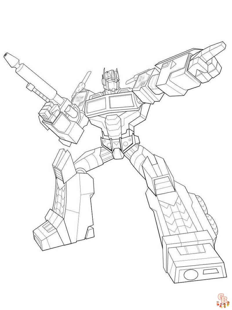 Coloriage Transformers robots in disguise