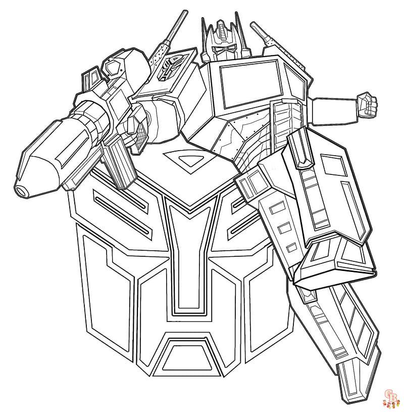 Coloriage Transformers robots in disguise