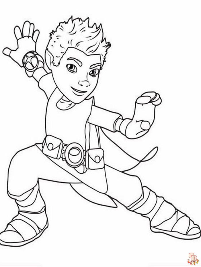 Coloriage Tree Fu Tom