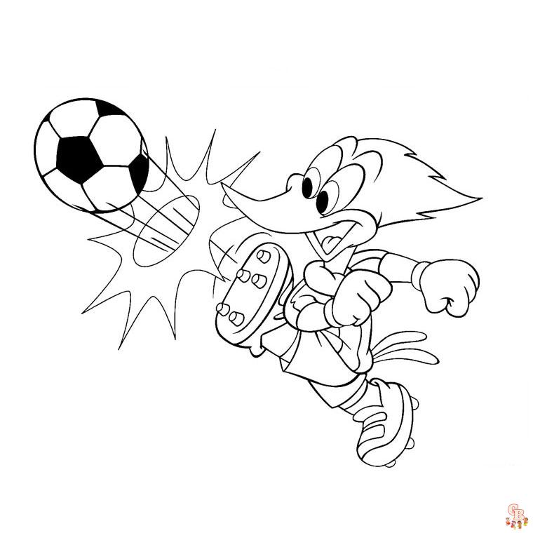 Coloriage Woody Woodpecker