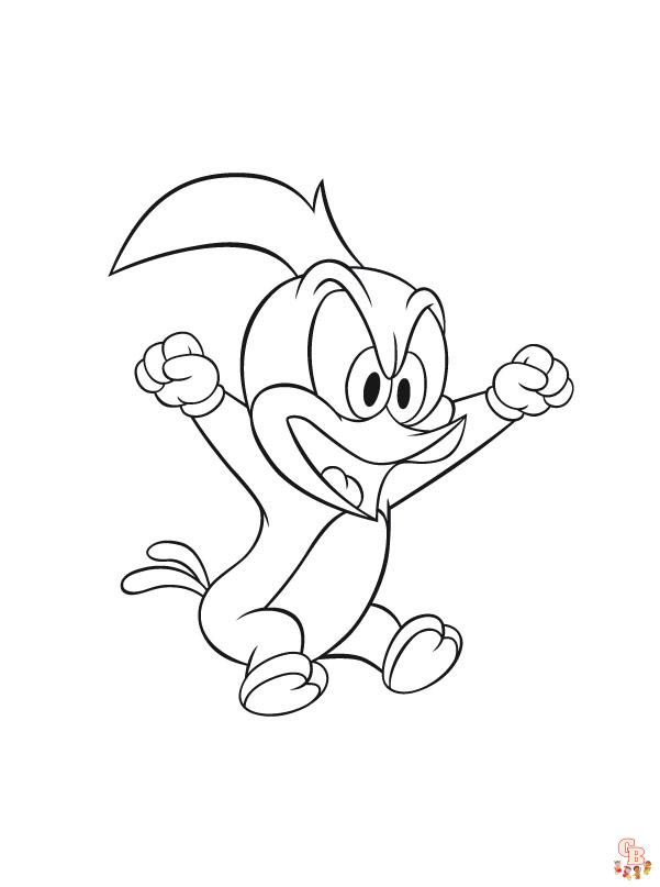 Coloriage Woody Woodpecker