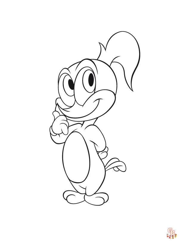 Coloriage Woody Woodpecker