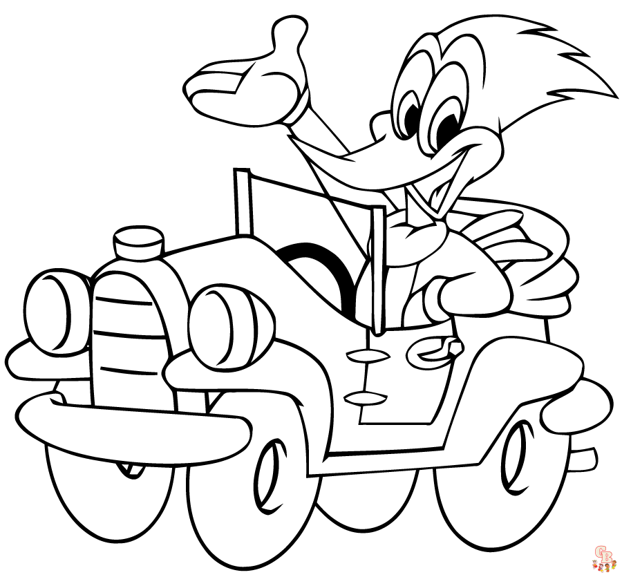 Coloriage Woody Woodpecker