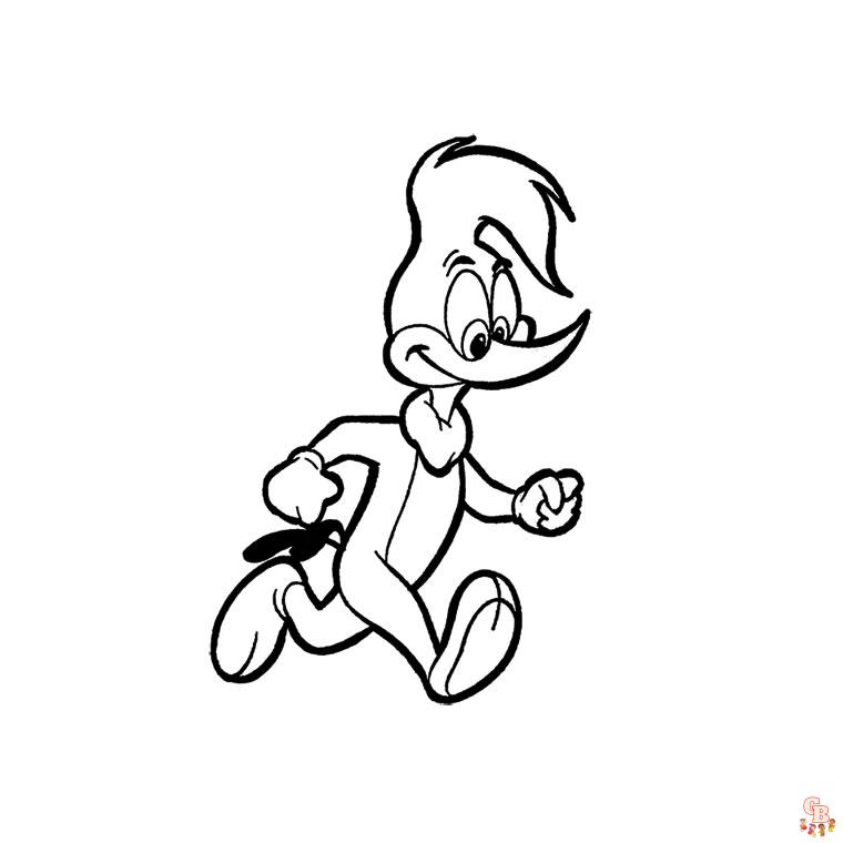 Coloriage Woody Woodpecker