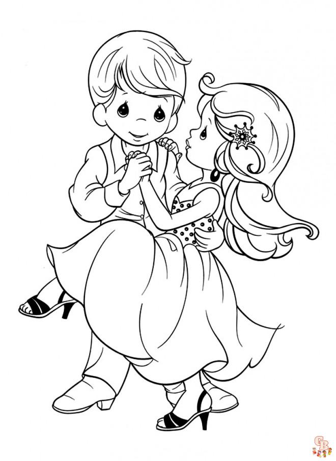 Coloriage danse