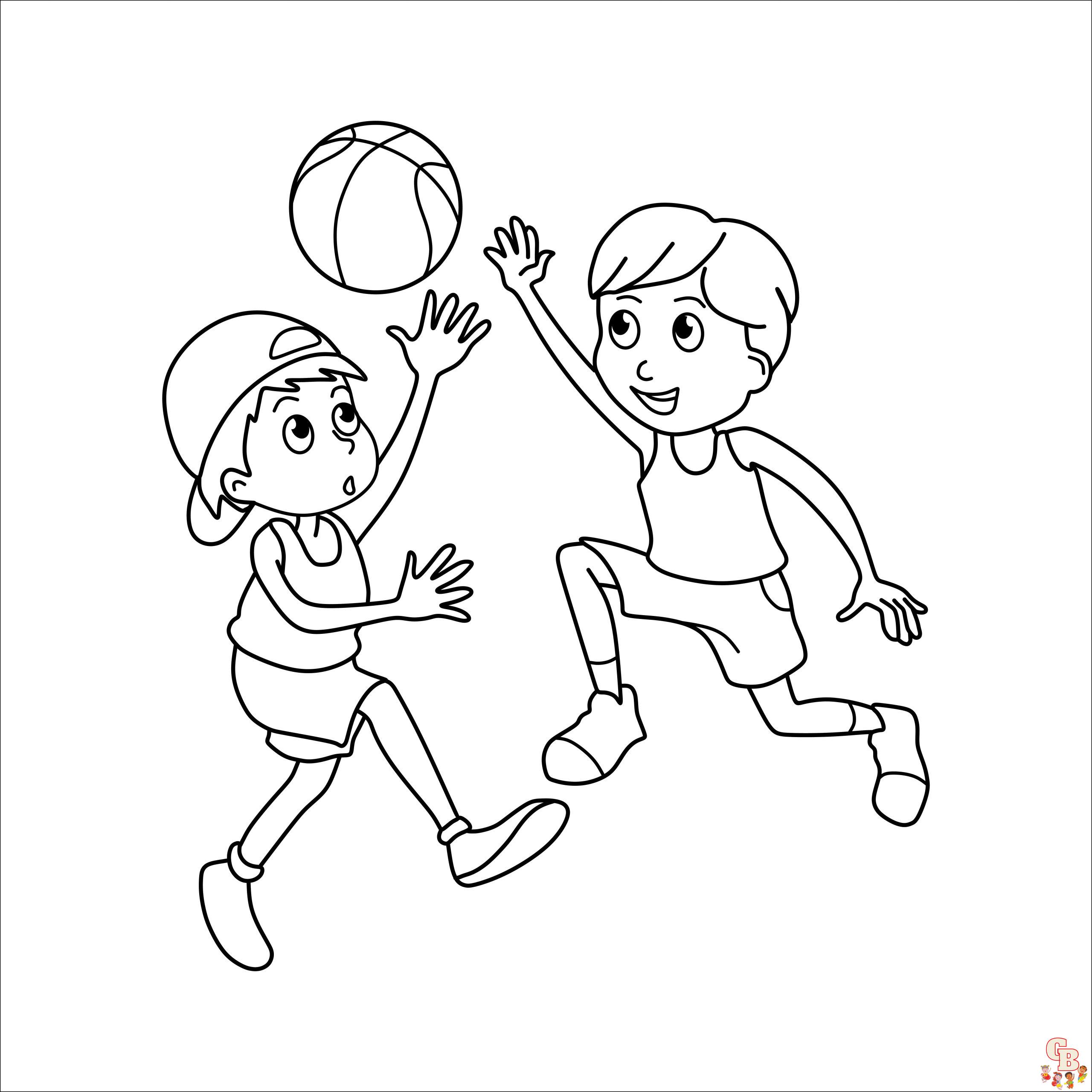 Coloriage de sportifs des sports dete