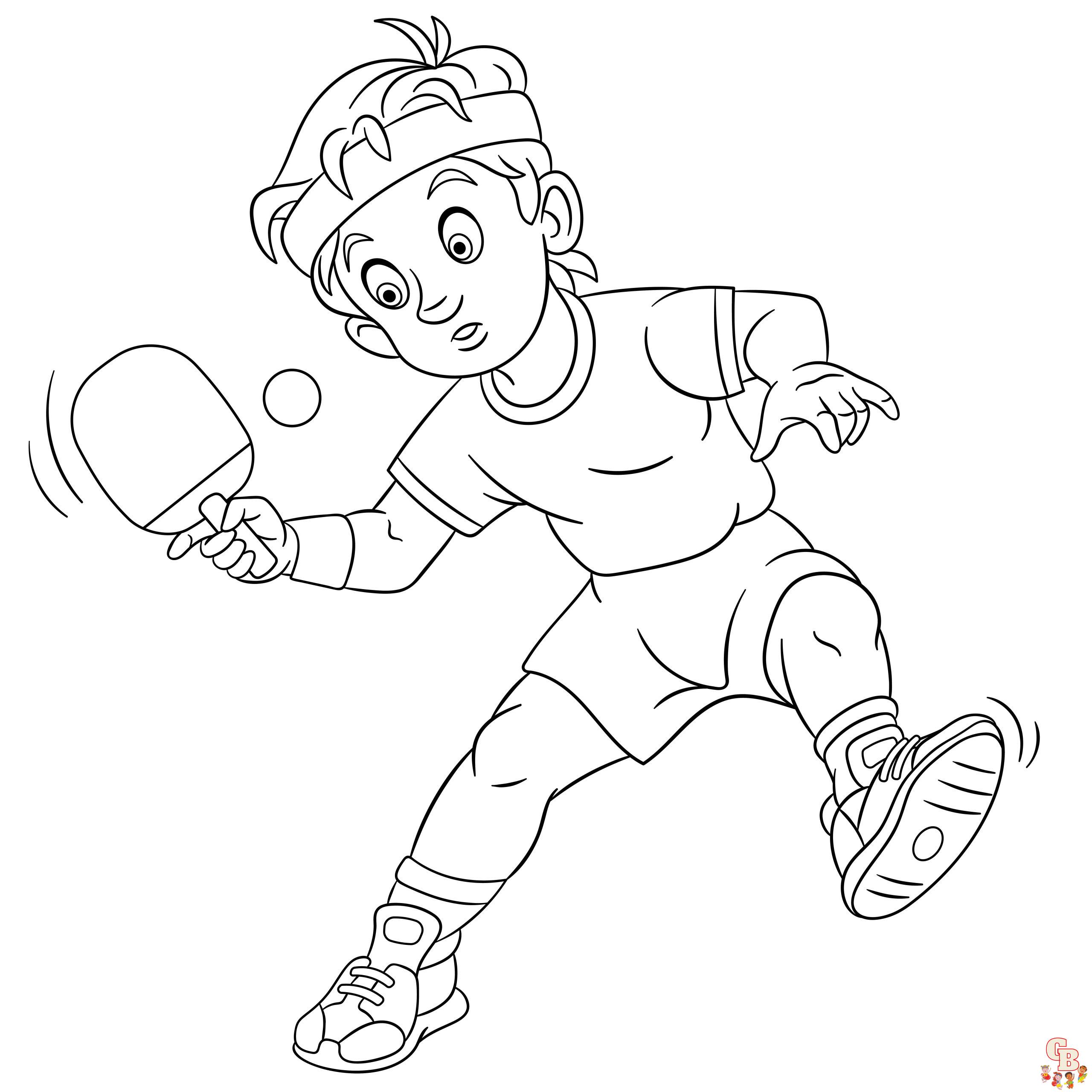 Coloriage de sportifs des sports dete