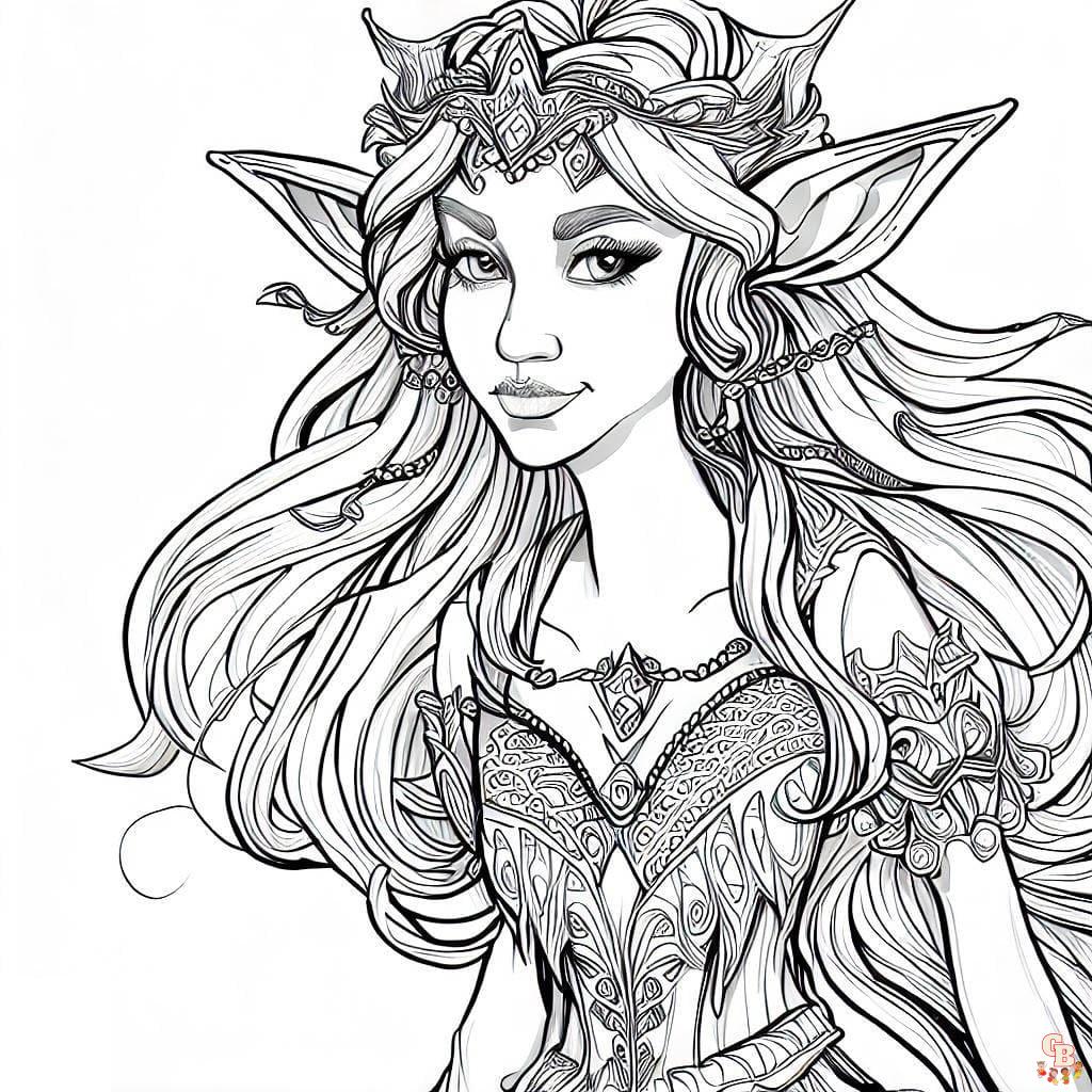 Coloriage elves