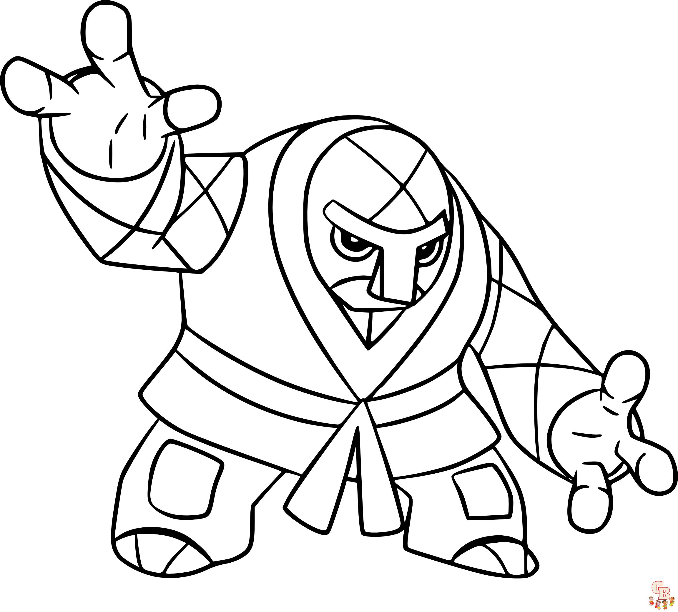 Coloriage judo