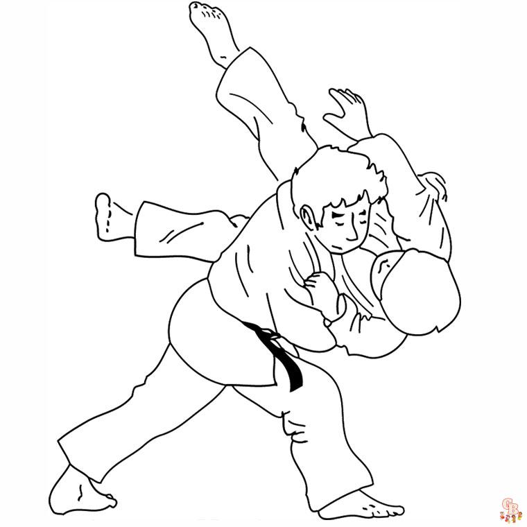 Coloriage judo