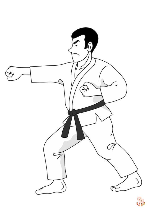 Coloriage judo