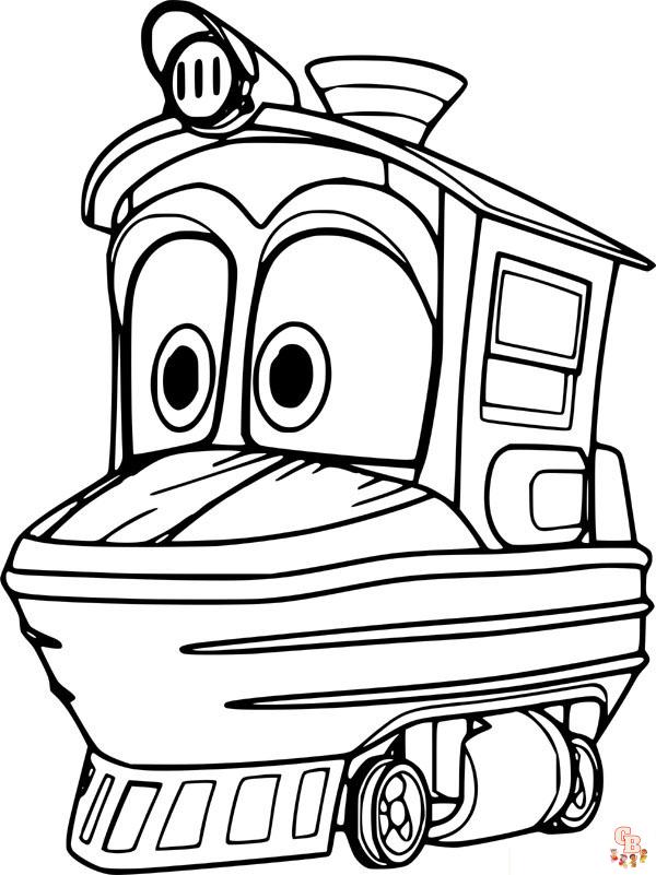 Coloriage robot trains