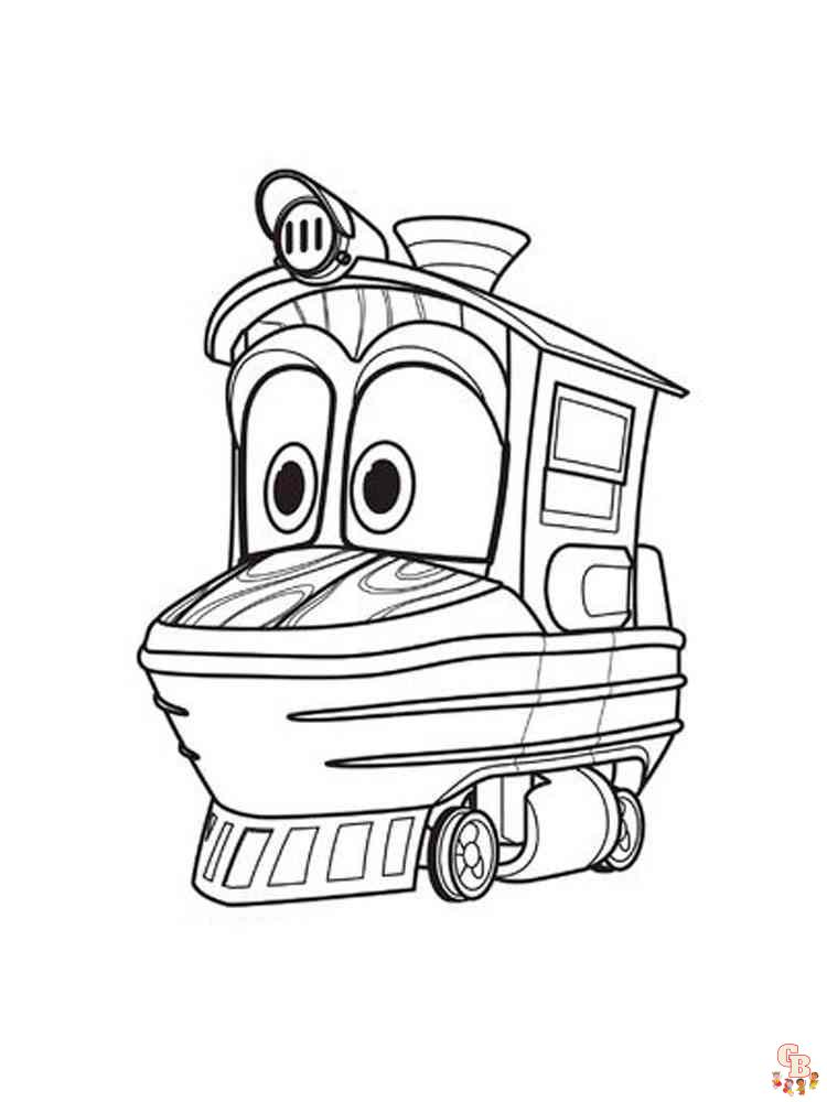 Coloriage robot trains