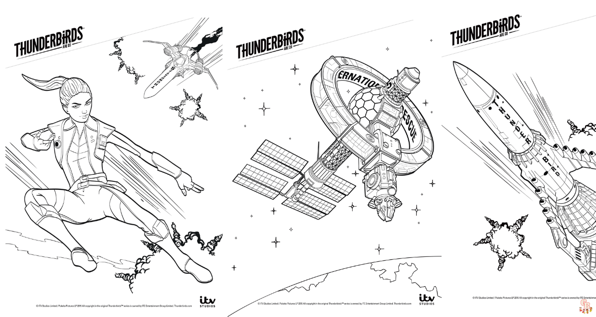 Coloriage thunderbirds