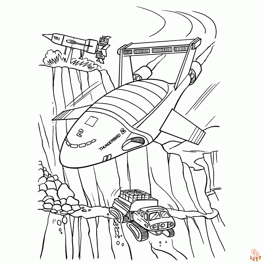 Coloriage thunderbirds