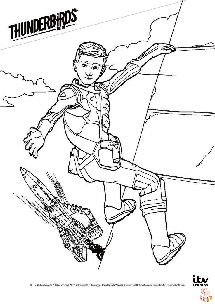 Coloriage thunderbirds