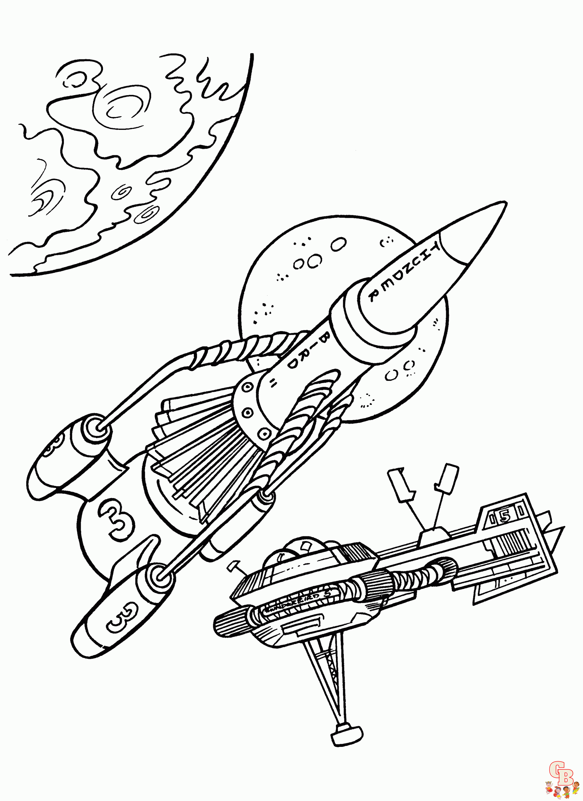 Coloriage thunderbirds