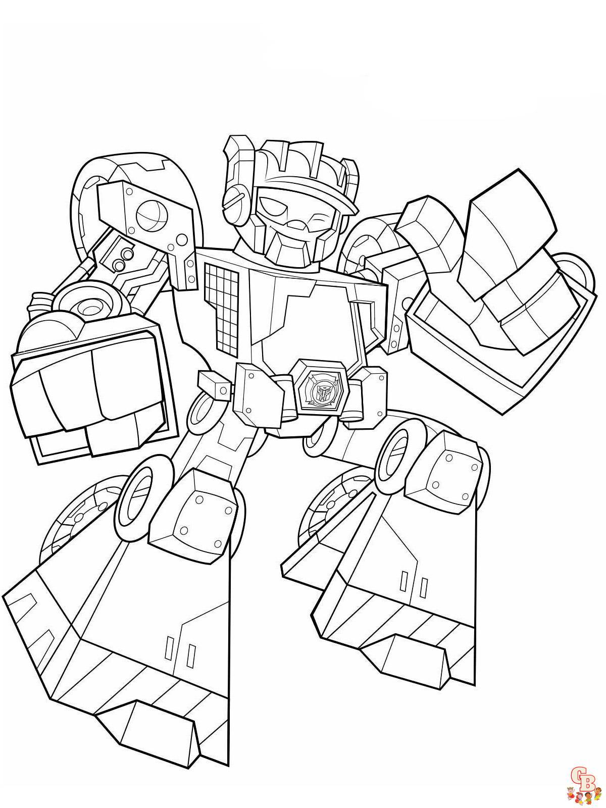 Coloriage transformers rescue bots academy