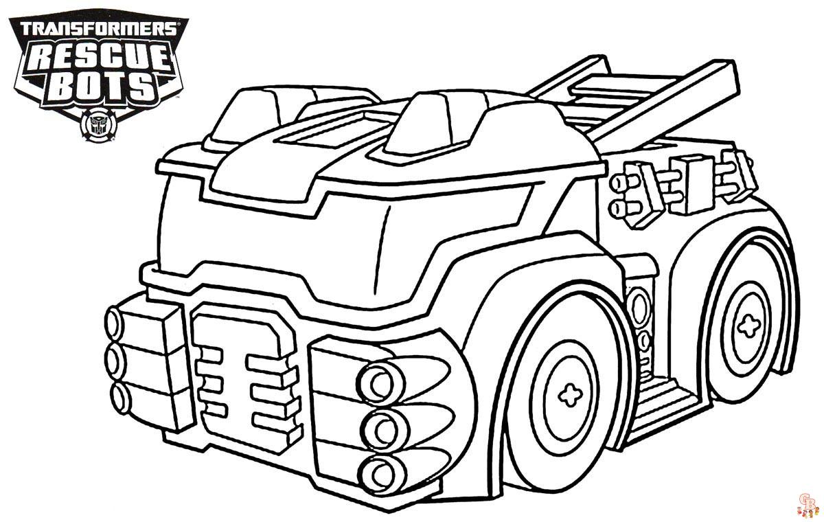 Coloriage transformers rescue bots academy