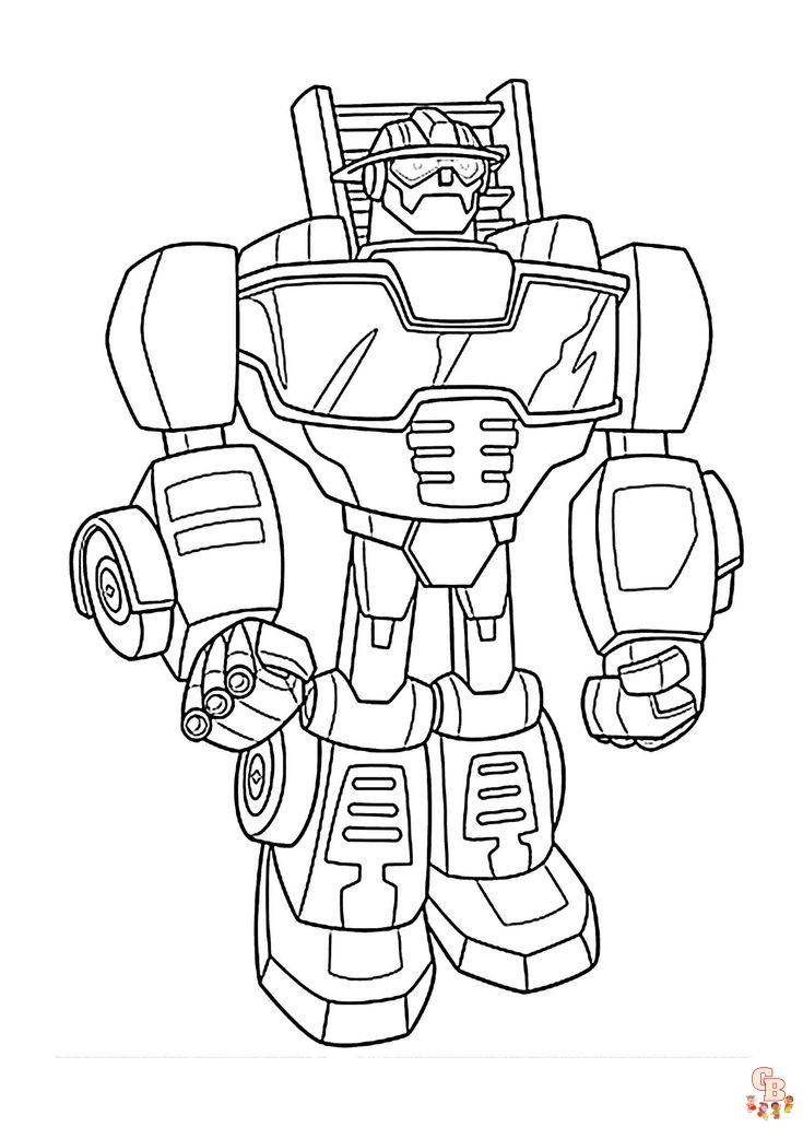 Coloriage transformers rescue bots academy