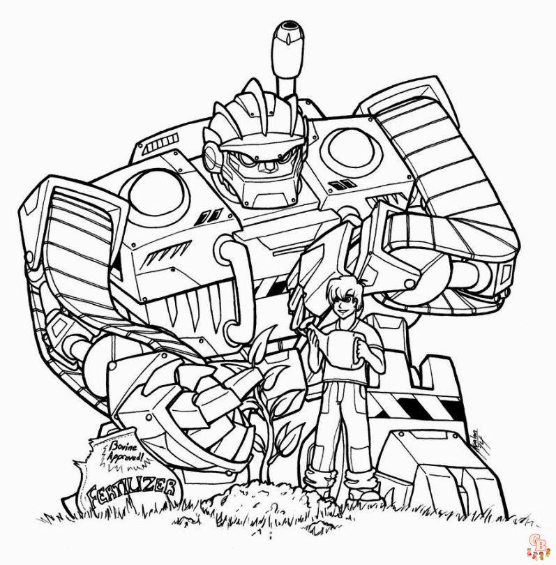 Coloriage transformers rescue bots academy