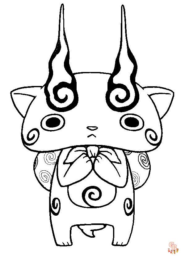 Coloriage yo kai watch