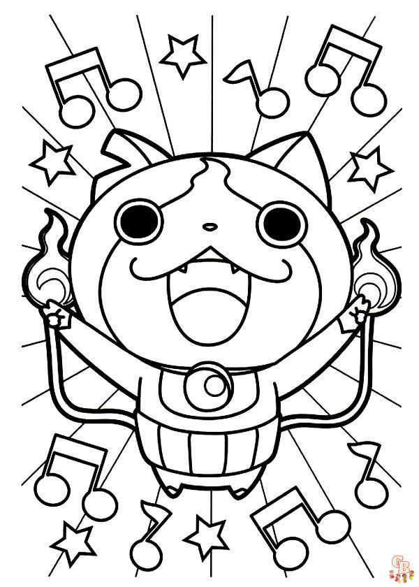 Coloriage yo kai watch