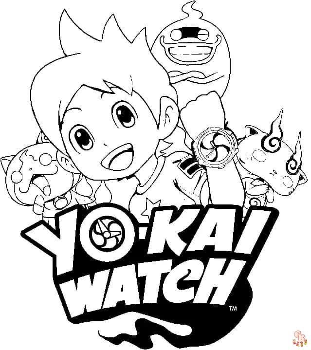 Coloriage yo kai watch