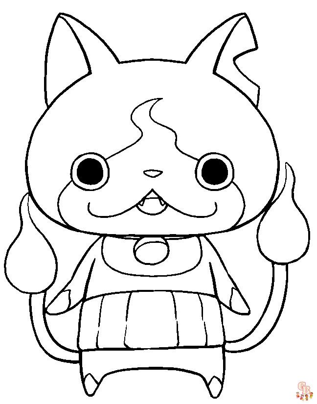 Coloriage yo kai watch