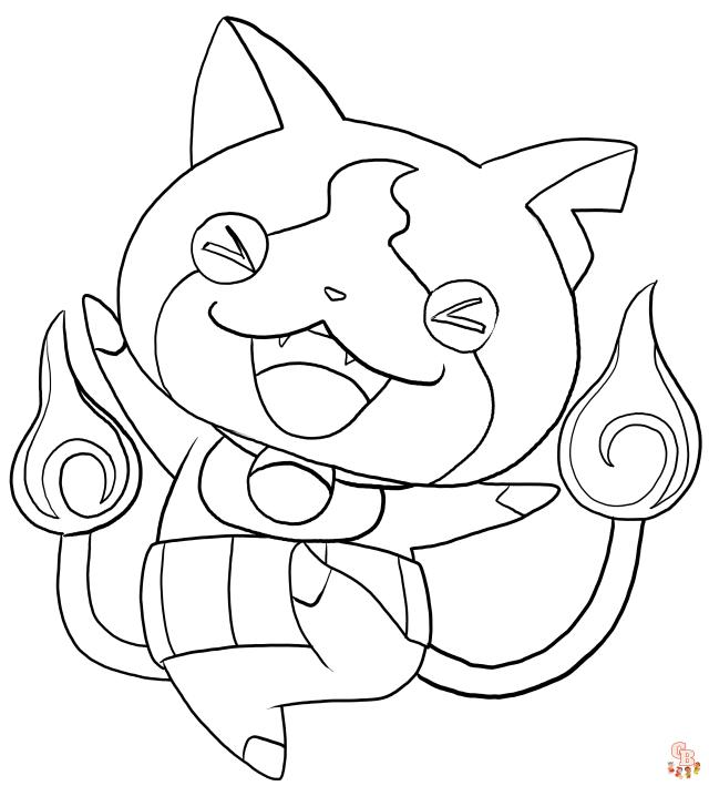 Coloriage yo kai watch