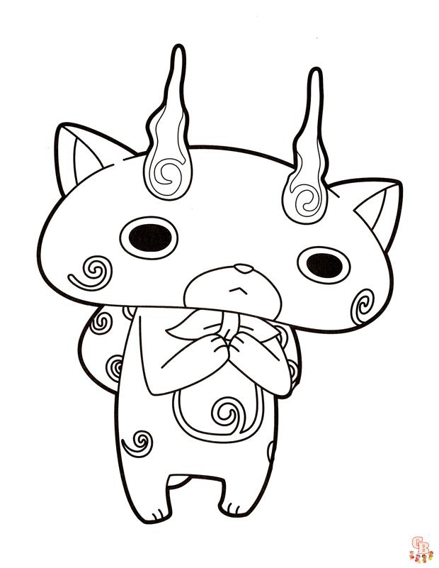 Coloriage yo kai watch