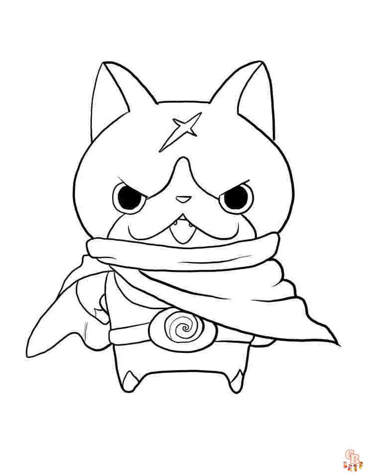 Coloriage yo kai watch