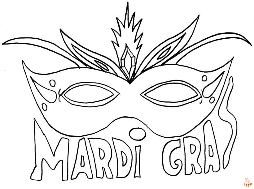 Coloriages Carnaval Mardi Gras