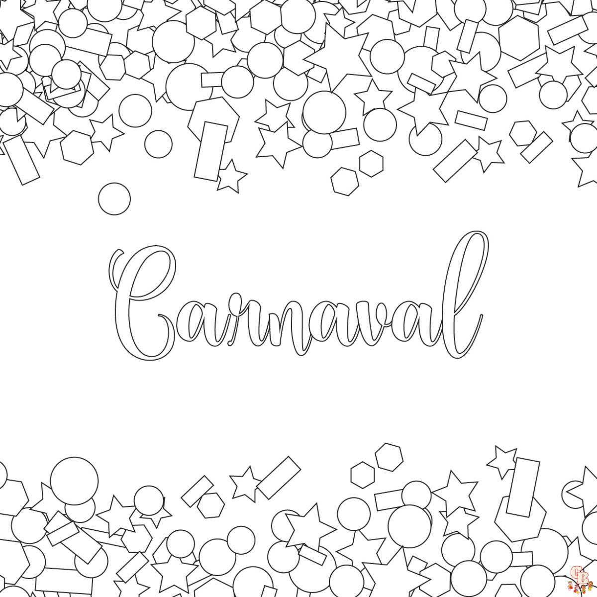 Coloriages Carnaval Mardi Gras