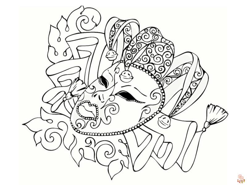 Coloriages Carnaval Mardi Gras