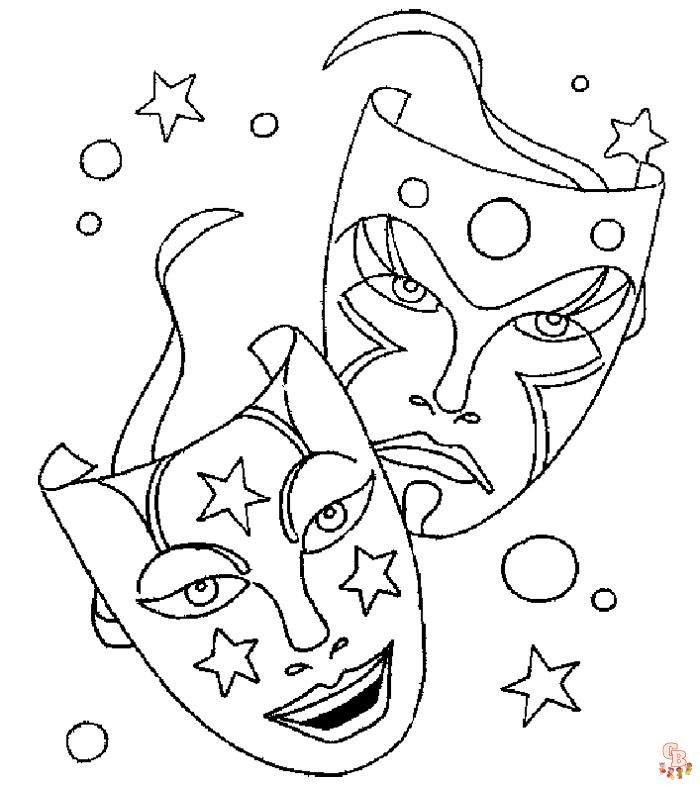 Coloriages Carnaval Mardi Gras