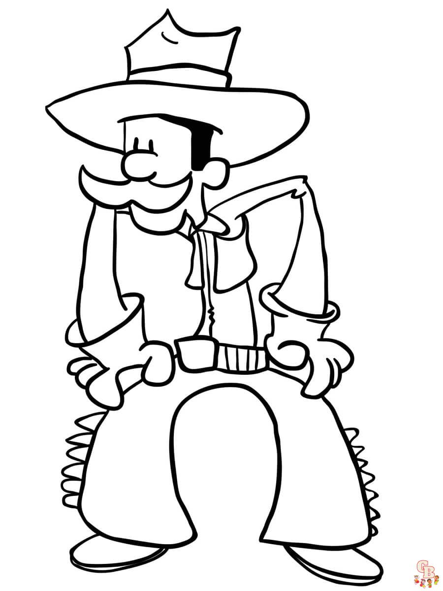 Coloriages Cowboys et indiens