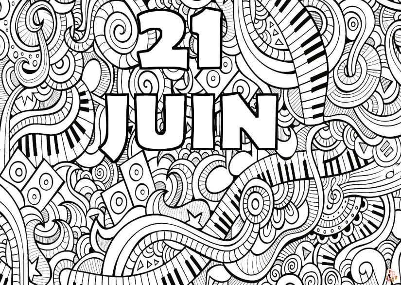 Coloriages Fete de la musique