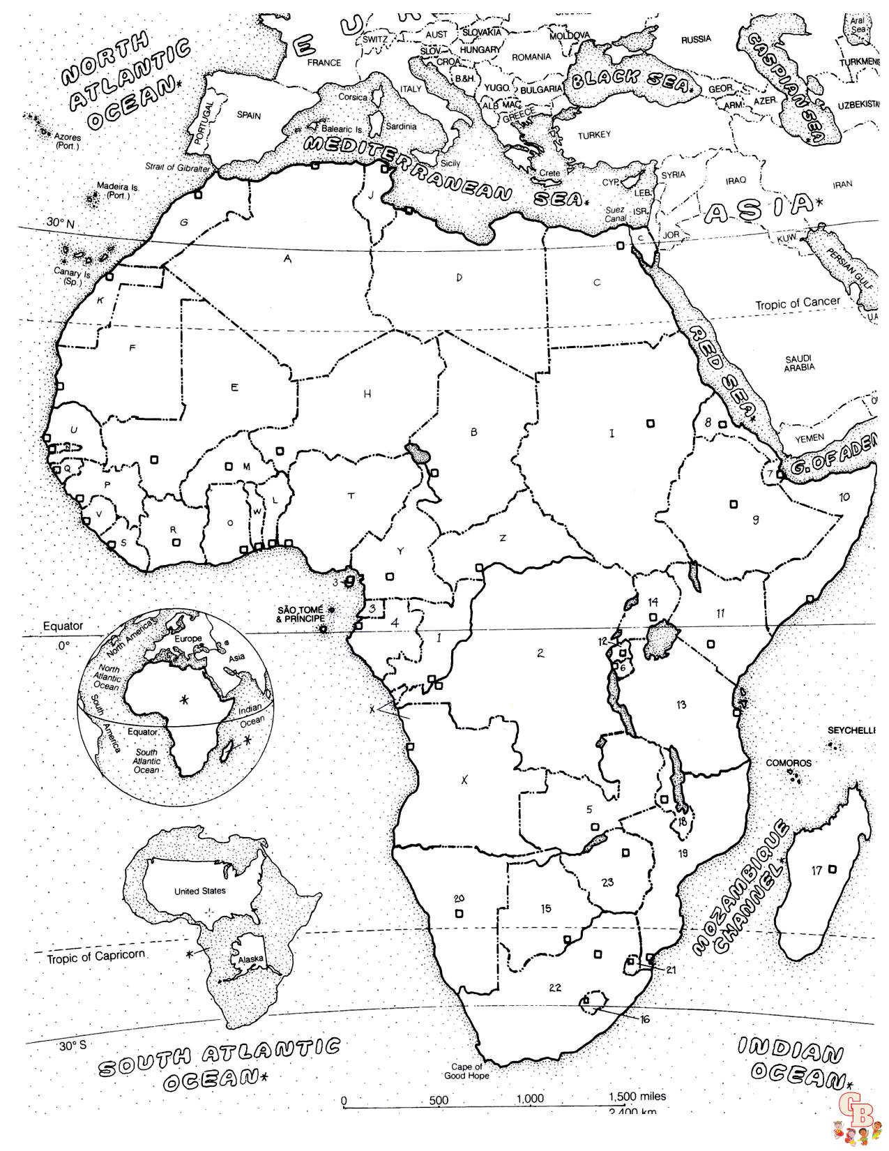 Coloriages de pays