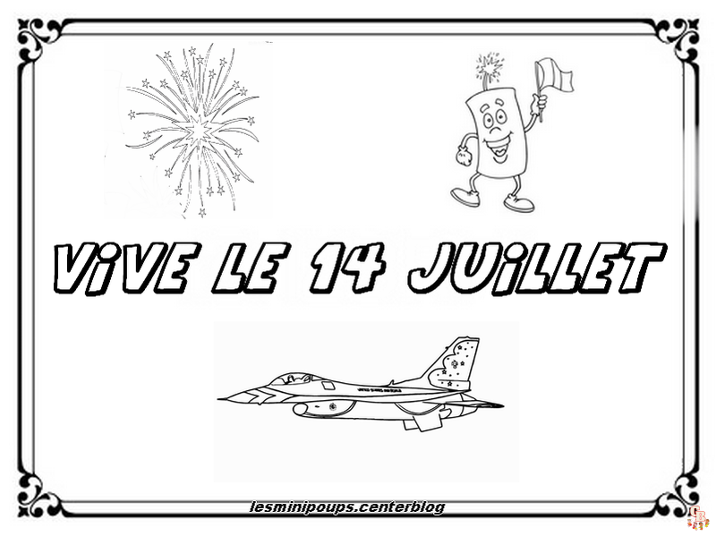 Coloriages du juillet