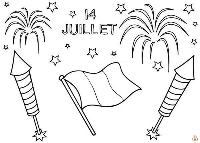 Coloriages du juillet