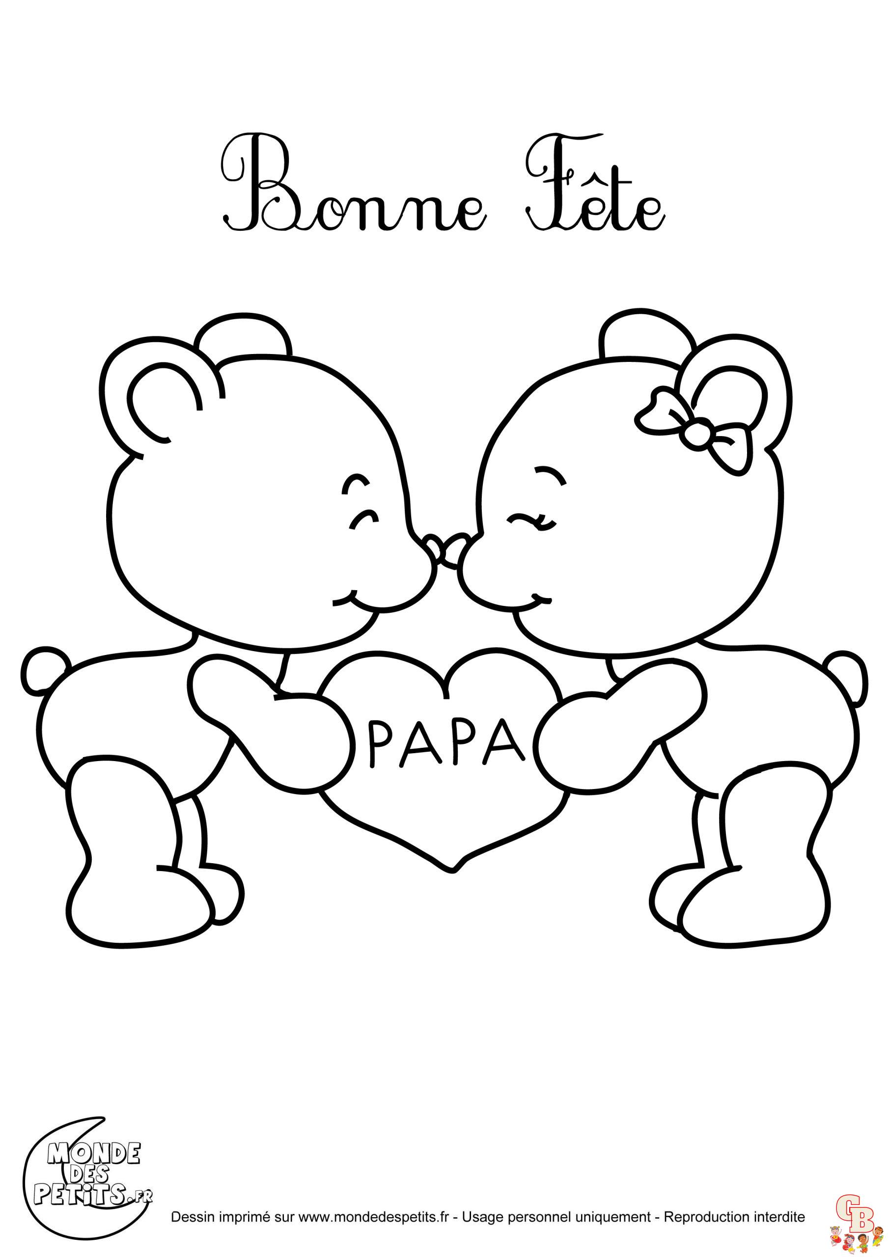 Coloriages pour papi