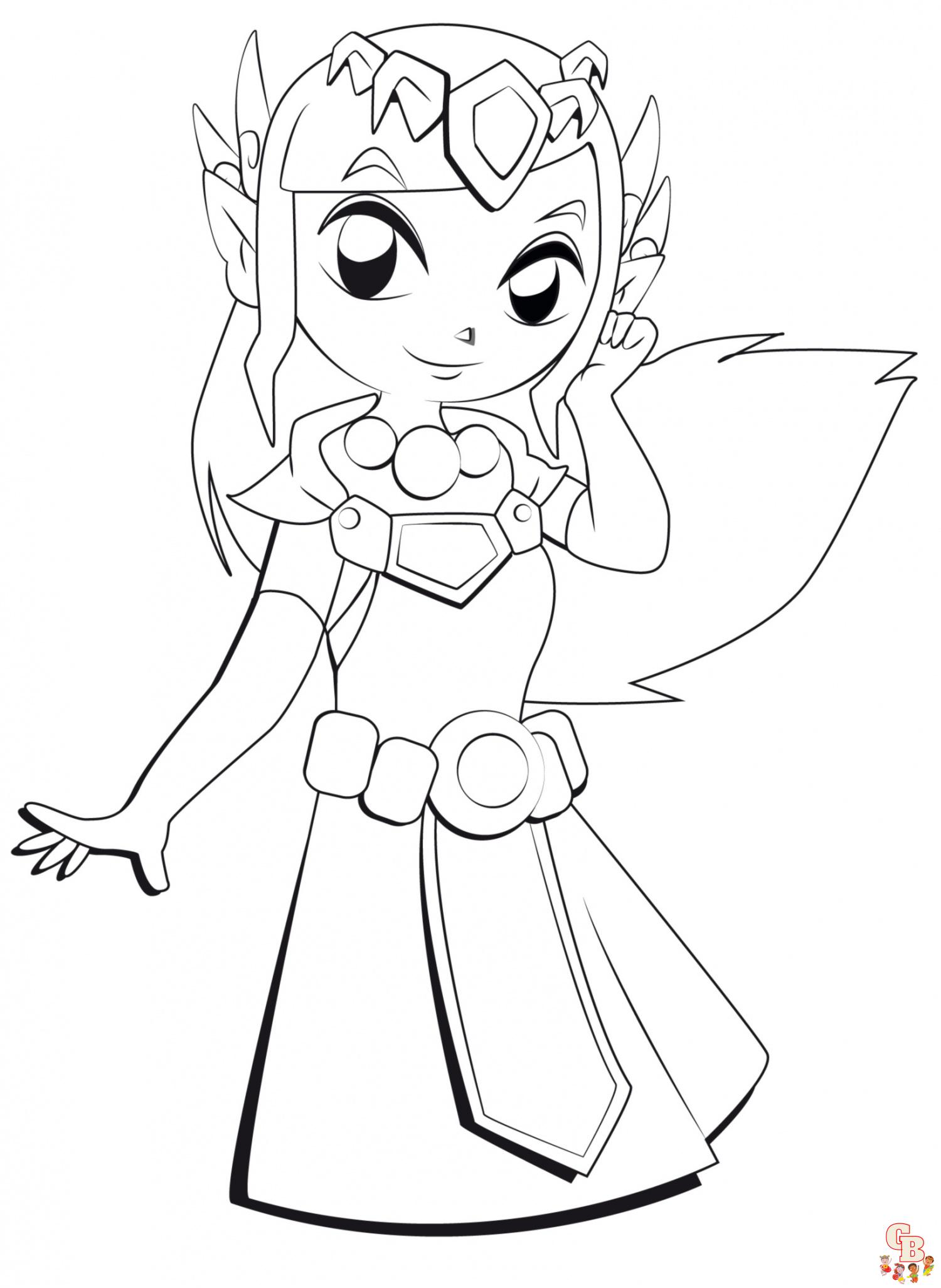 Coloriages speciale jeu video Zelda