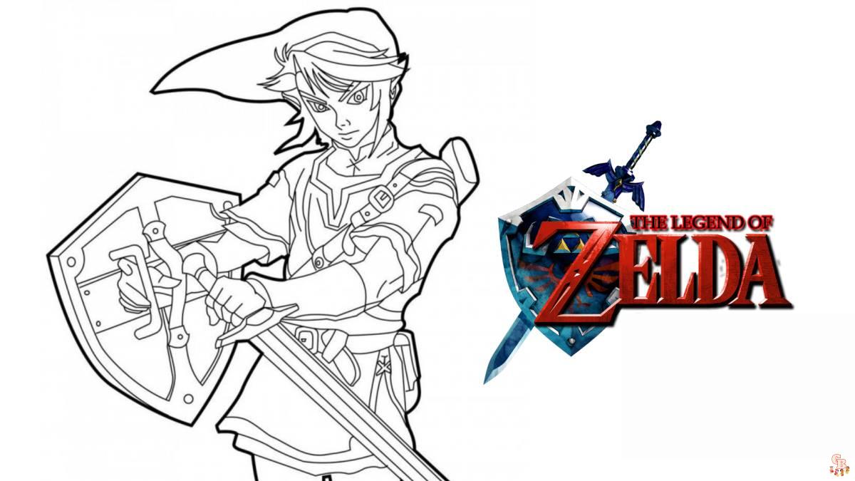 Coloriages speciale jeu video Zelda