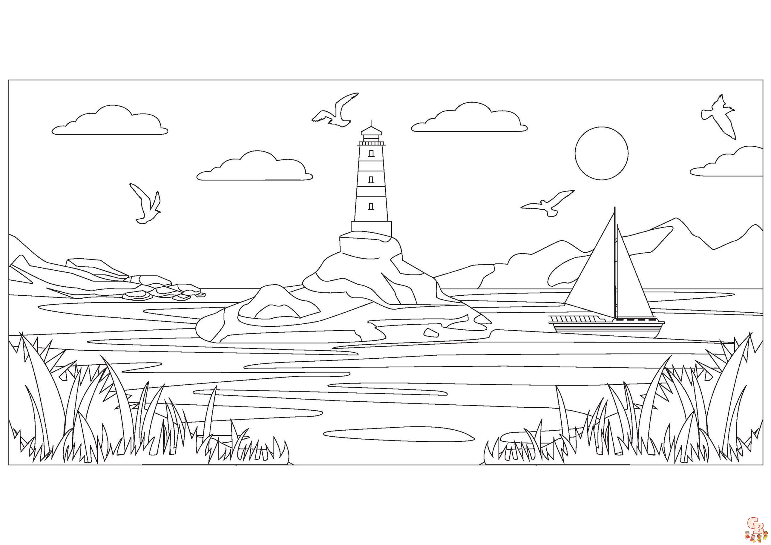 Coloriages sur la mer